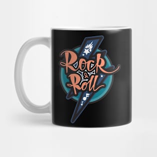 Rock Roll Lettering Mug